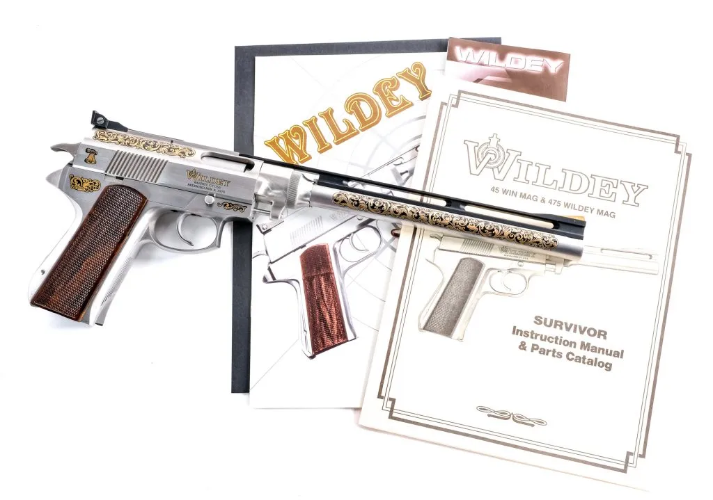 Engraved Wildey Survivor .475 WM Semi Auto Pistol - CT Firearms