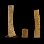 3 pcs WWI POW / Trench Art: Carved Bones Auction