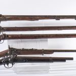 5 gun lot of antique Rifle Auctions for repair or restore