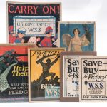 6 WWI War Saving Stamps Posters