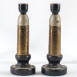 Brass WWI Trench Art candlesticks Auction