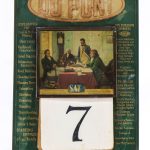 DUPONT EXPLOSIVES Perpetual Calendar Tin Sign Auction