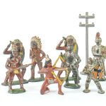 Mixed Dimestore Cast Metal Figures