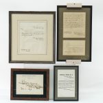 Seven Framed Military Documents
