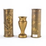 Six WWI Trench Art Artillery Shells