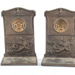 WWI American Legion Bronze Bookends