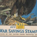 WWI War Savings Stamps Eagle Poster