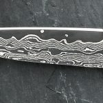 2 Pcs Damascus Custom Folding Knives Auction