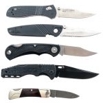 5 Pcs Folding Pocket Knife Lot Auction