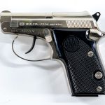 Beretta 21A .25 Bright Nickel Pistol Auction