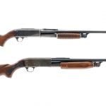 Two Ithaca 37 Featherlight Shotguns