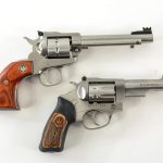 Two Stainless Steel Ruger .22 Revolvers