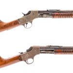 Two Stevens Model 70 .22 Cal Pump Action Rifle