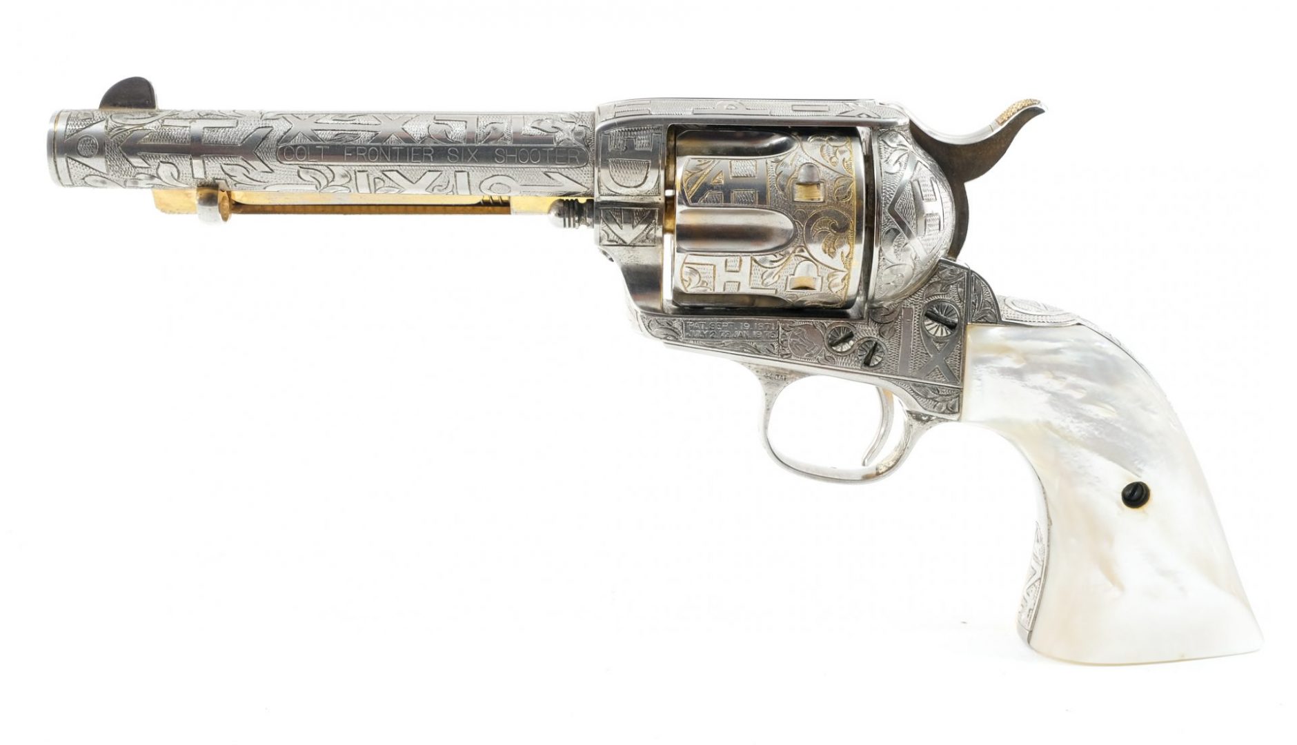 Engraved Antique, Colt Frontier SAA .44 Revolver Auctions