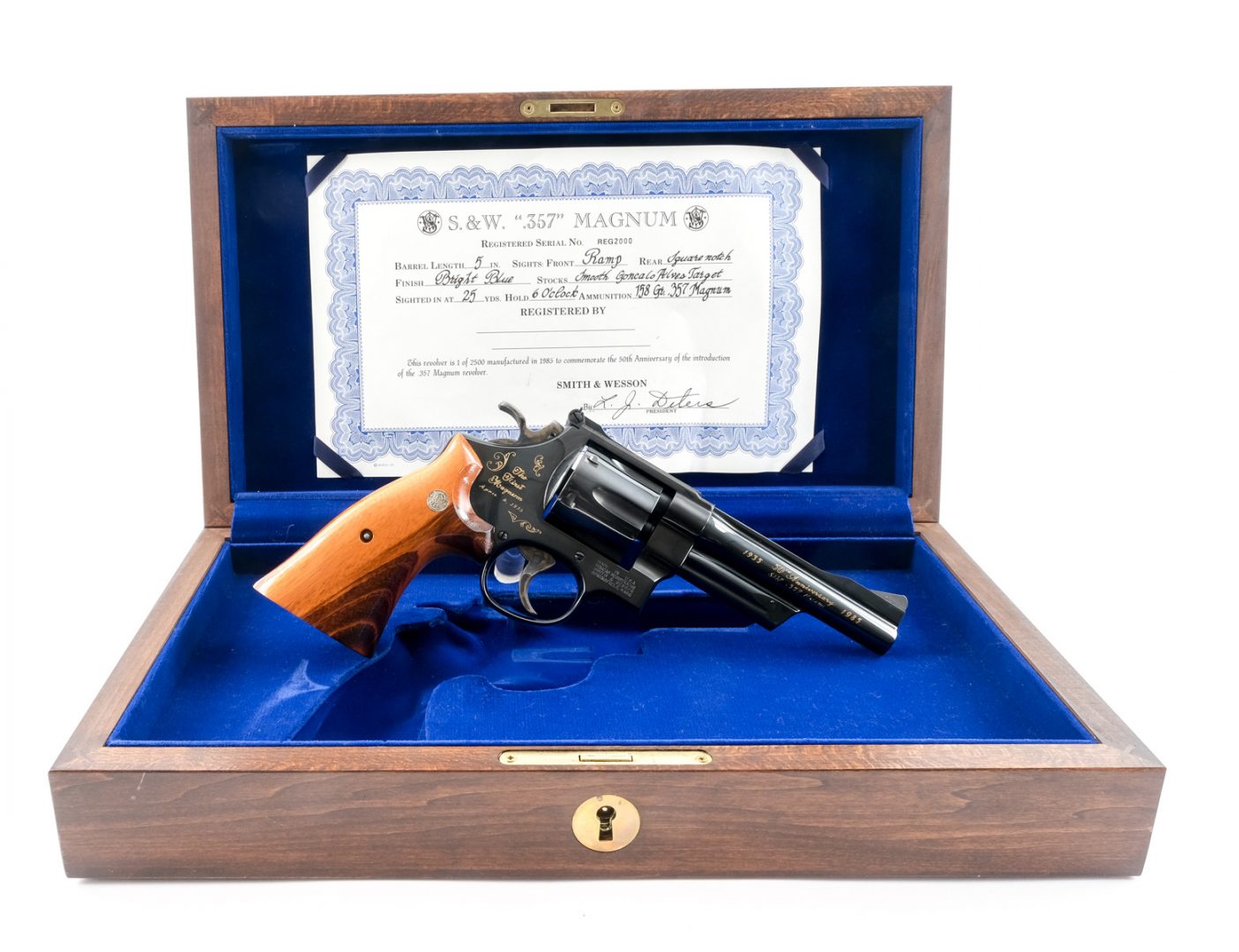 S&W 50th Anniversary 27-3 .357mag Revolver Auctions | Online