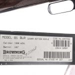 Browning 81 BLR .308 Lever Action Rifle