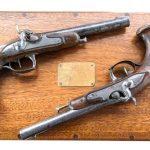 Cased Pair of French Percussion Dueling Pistols