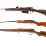Estate Rifles Lot 3 Pcs .22 / 6.5x52mm Carcano