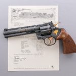 Stunning Angelo Bee Engraved Colt Python .357