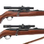 Two Mossberg 346BA .22 Cal Bolt Action Rifles