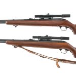 Two Mossberg 346BA .22 Cal Bolt Action Rifles