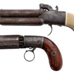 Estate Antique Pistol Lot 2Pcs Pistols