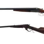 Stevens LeFever Estate Shotgun / Rifle Lot 2 Pcs
