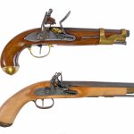 Estate Black Powder Flintlock Lot 2Pcs Pistols