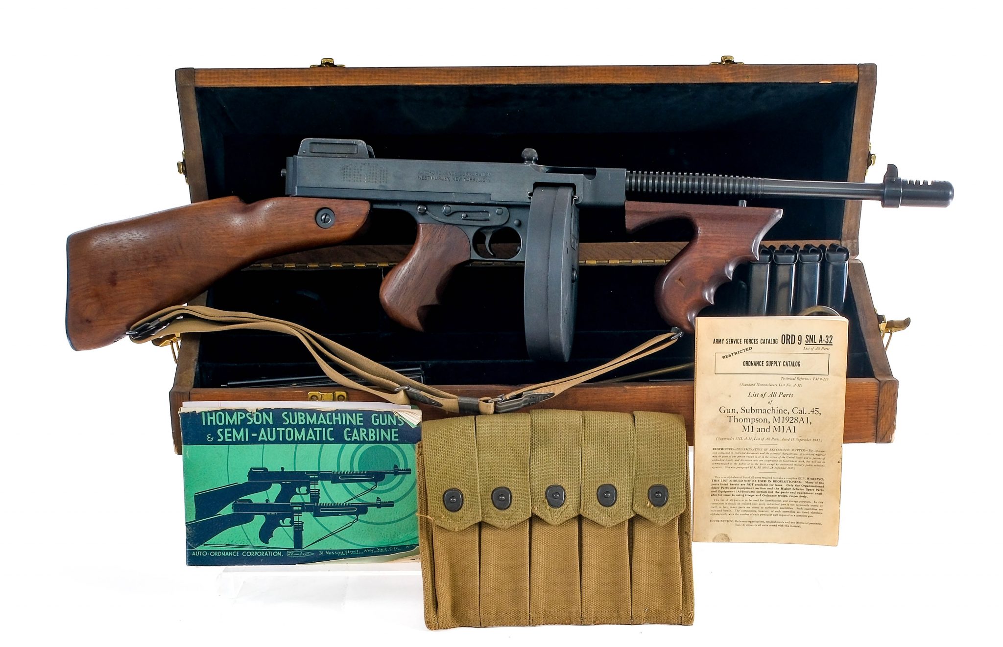 Thompson Mg Rdr2 Transferable Auto Ordnance 1928 Thompson MG .45 - CT Firearms Auction