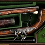 Cased Wogdon & Barton Flintlock Dueling Set .54