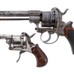 Belgian Pinfire 2Pcs Lot Revolver