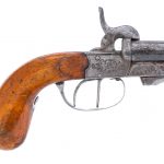 Belgian Double Barrel Pinfire 12mm Pistol