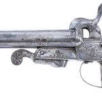 Belgian Double Barrel Pinfire 12mm Pistol