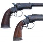 J. Stevens A&T Co. Tip Up Pistols .22 RF 2Pcs