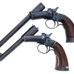 J. Stevens A&T Co. Tip Up Pistols .22 RF 2Pcs